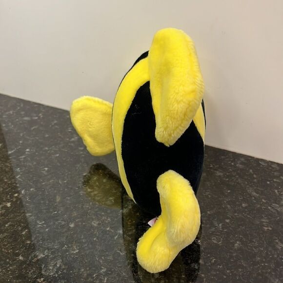 Bubbles Retired 1998 Ty Beanie Buddy Yellow and Black 11in Tropical Fish - Picture 3 of 6